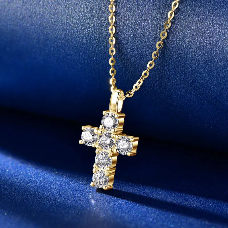 Moissanite Christian Cross