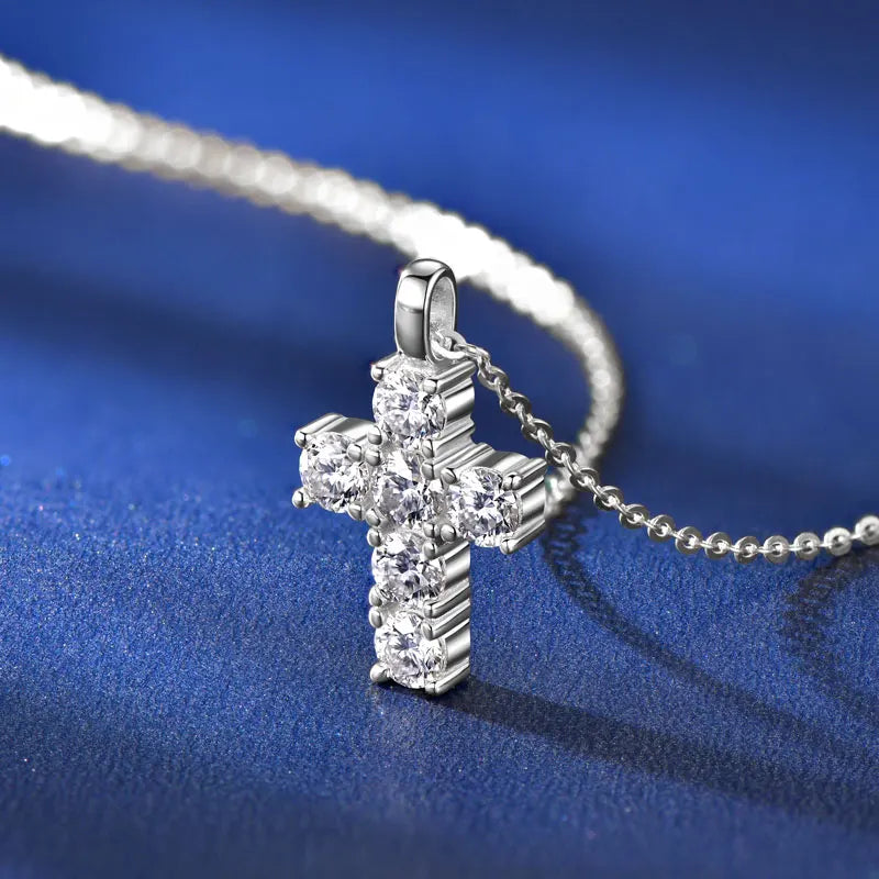 Moissanite Christian Cross