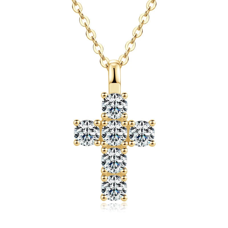 Moissanite Christian Cross