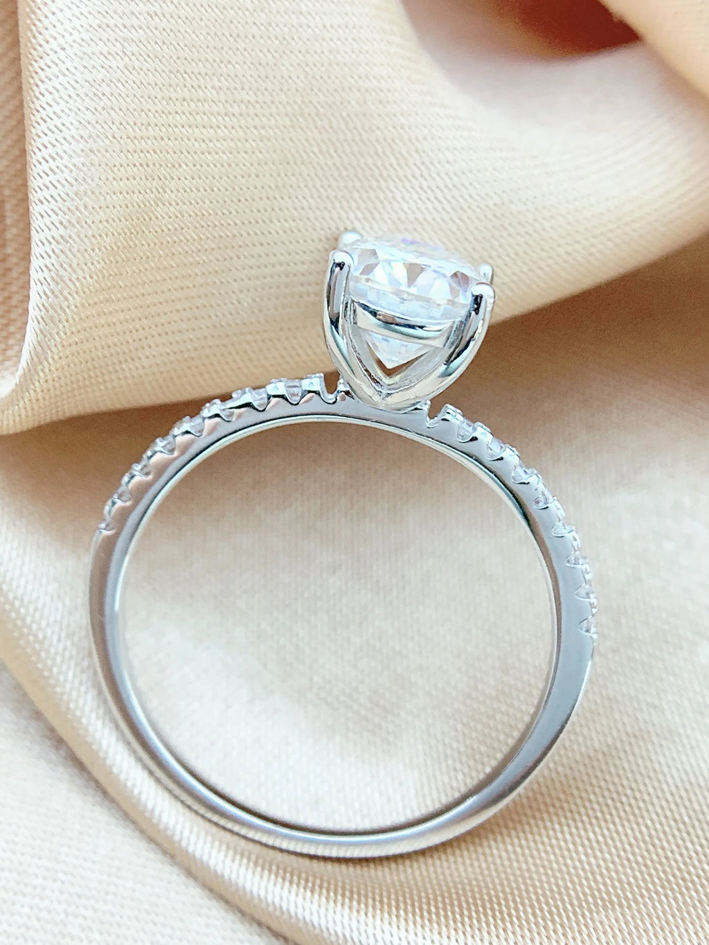 Moissanite Oval Ring